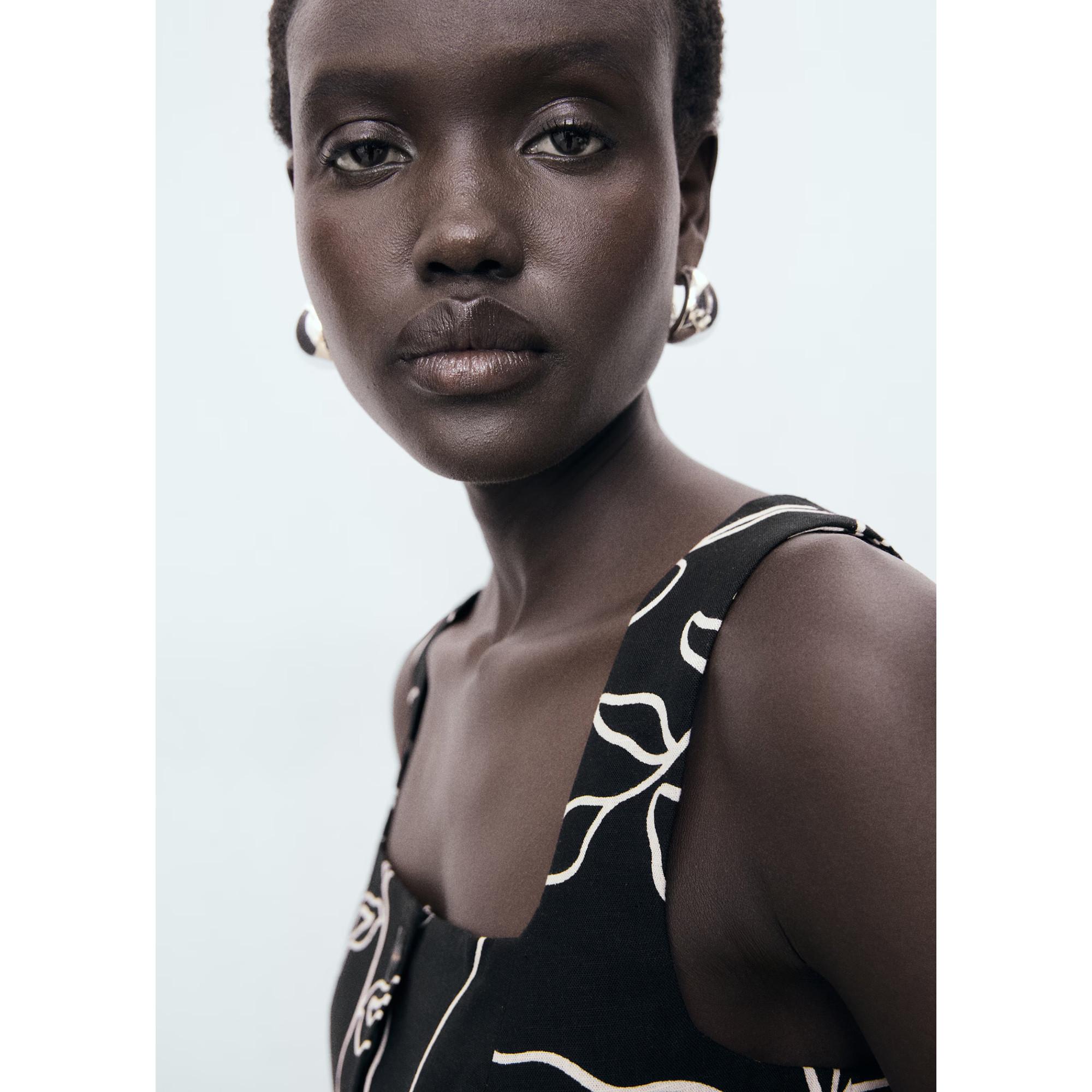 MANGO Liza Top ajusté imprimé floral  