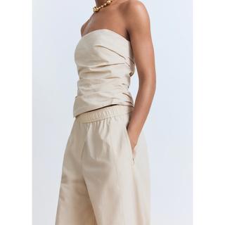 MANGO Willy Paperbag Straight Leg Hose  