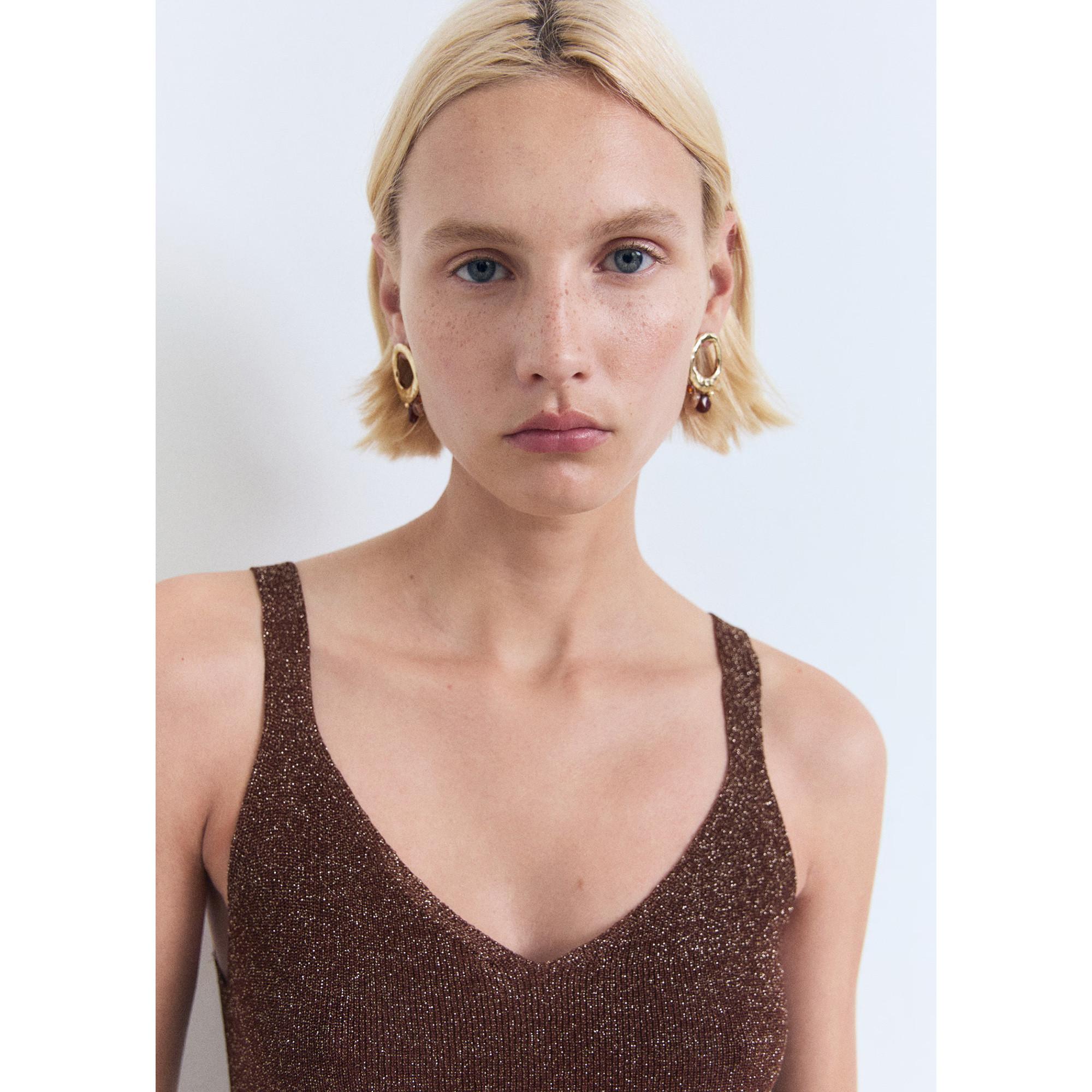 MANGO Kling Top Tricot Scintillant  