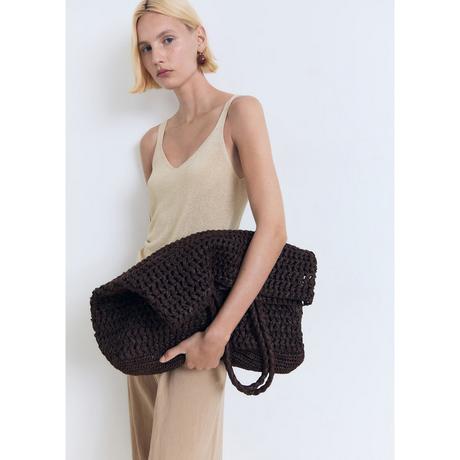 MANGO Kling Top Tricot Sans Manches Col V  