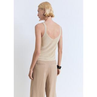 MANGO Kling Top Tricot Sans Manches Col V  