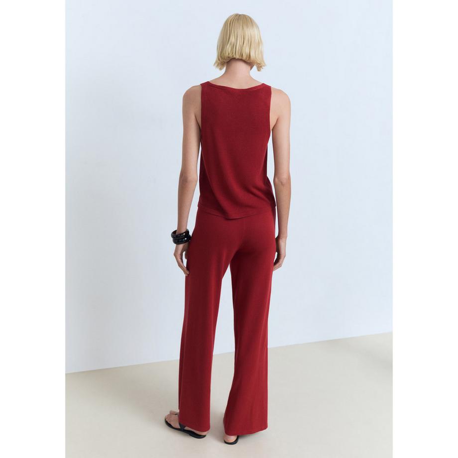 MANGO VELLA Gerade Strickhose  