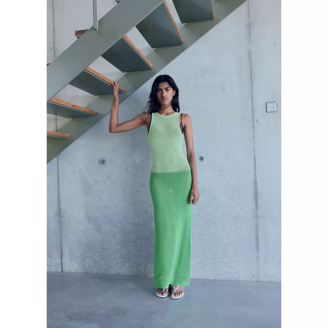 Mango - Kleid, für Damen, Grün, Größe M 2