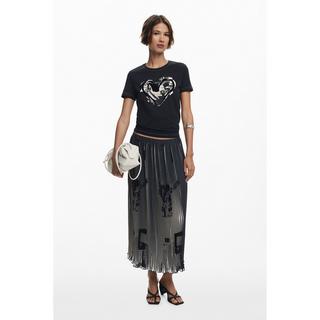 Desigual T-Shirt Imprimé Cœur  