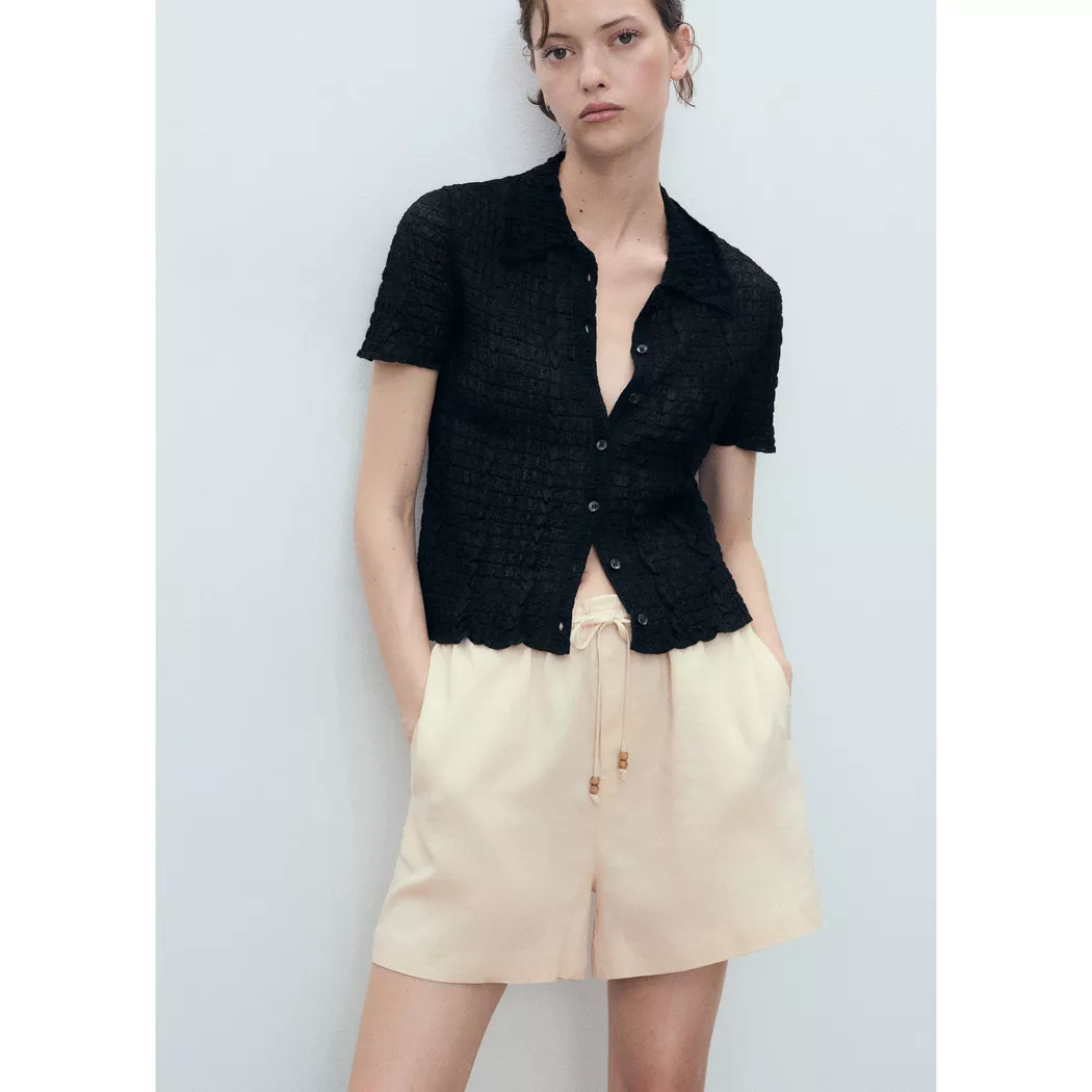 Mango - Shorts, für Damen, Beige, Größe XL