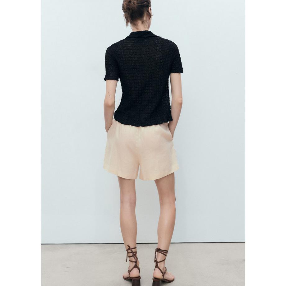 MANGO Bogota Straight Fit Tunnelzug Shorts  