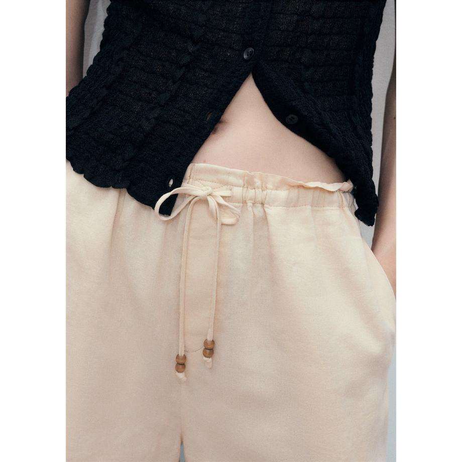 MANGO Bogota Straight Fit Tunnelzug Shorts  