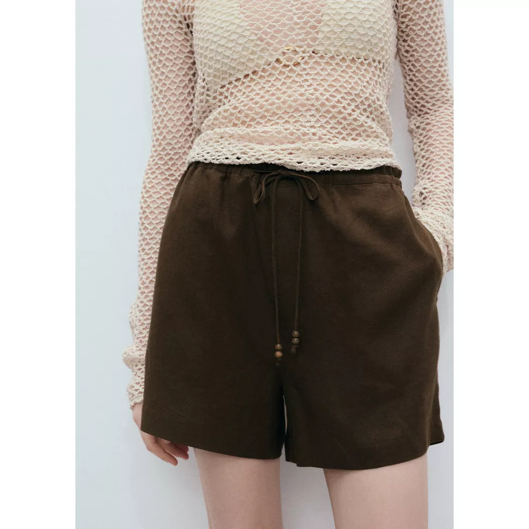 Mango - Shorts, für Damen, Khaki, Größe XS