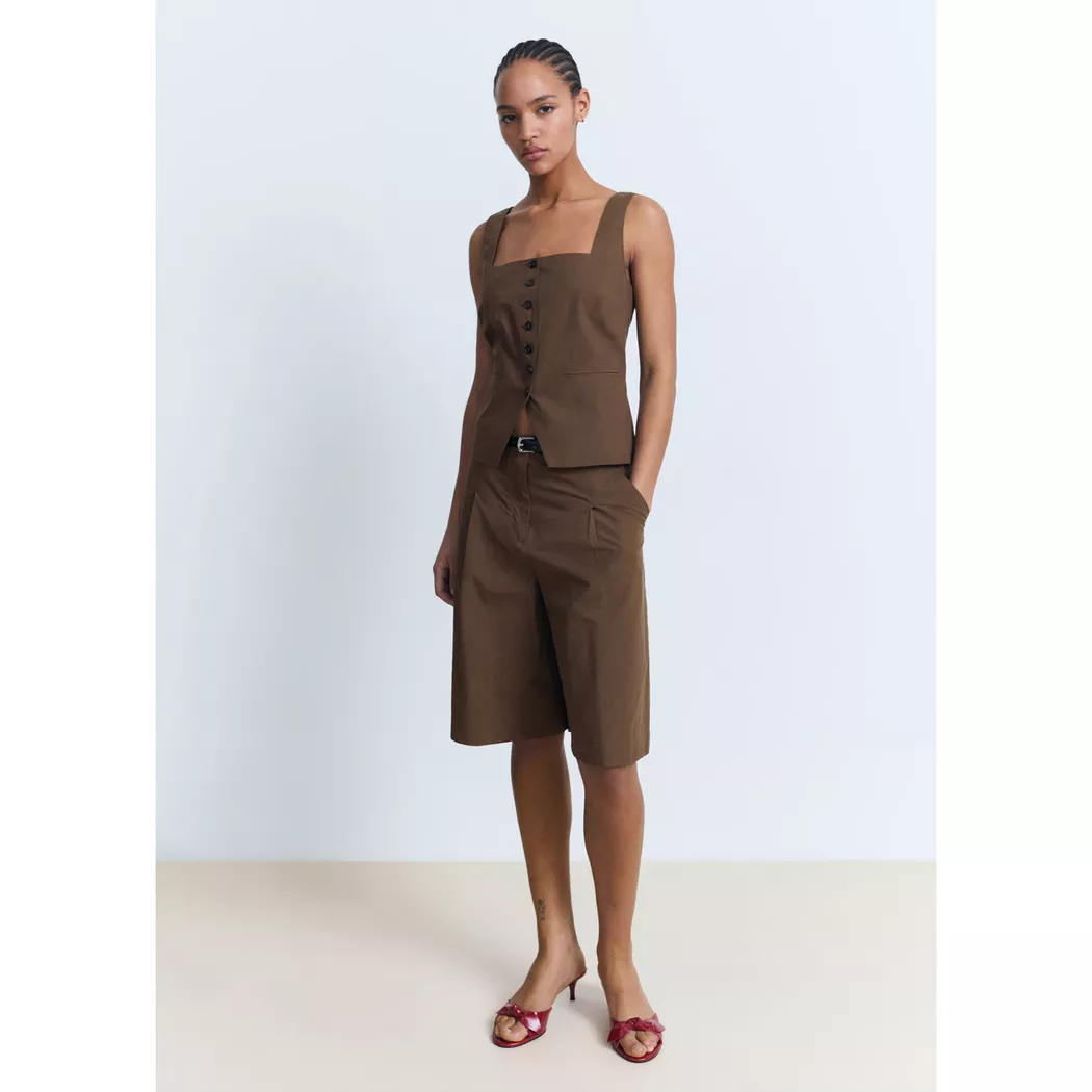 Mango - Gilet, für Damen, Light Beige, Größe XS