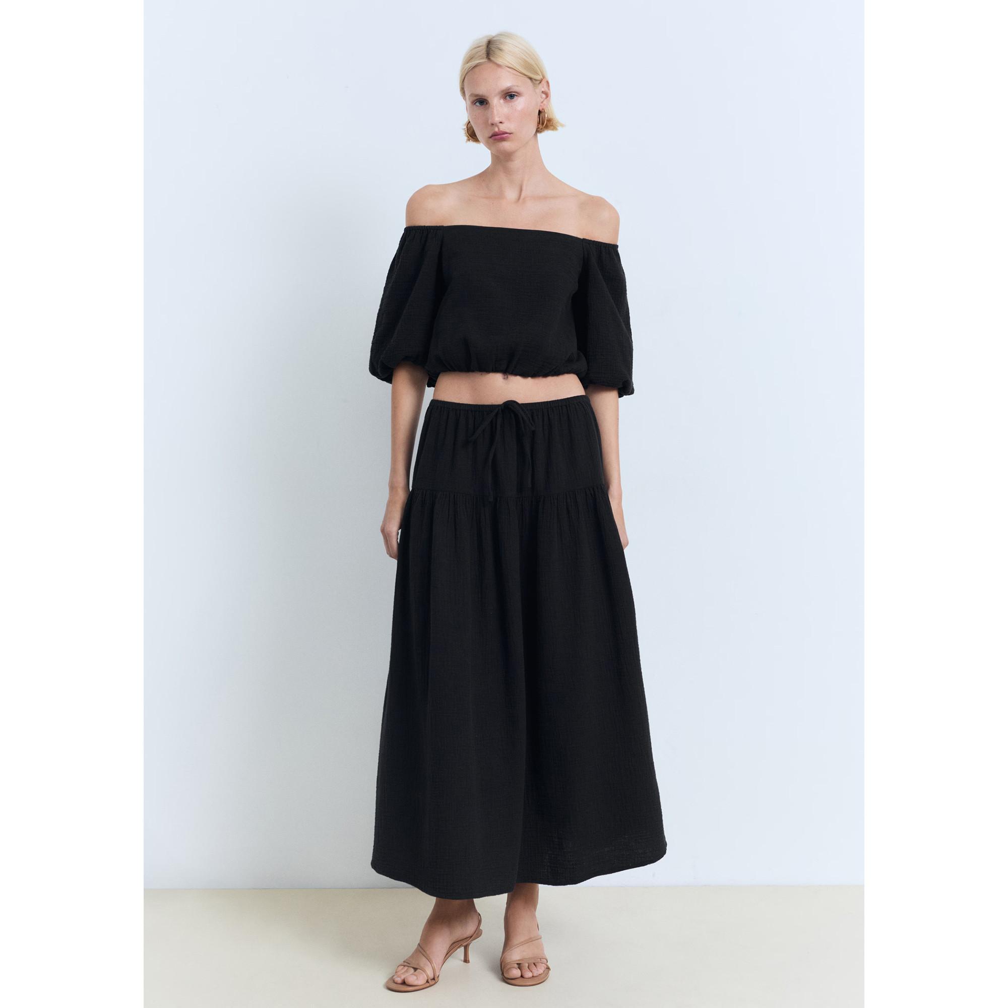 MANGO KIMOLOS Chemisier Épaules Dénudées  