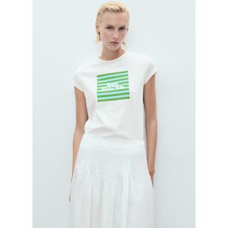 MANGO Illustra Regular Fit T-Shirt avec Imprimé Graphique  