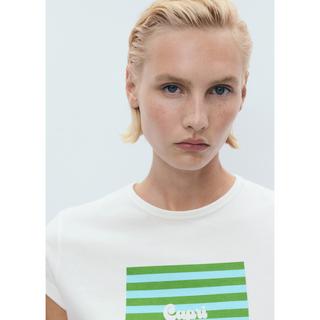 MANGO Illustra Regular Fit T-Shirt avec Imprimé Graphique  