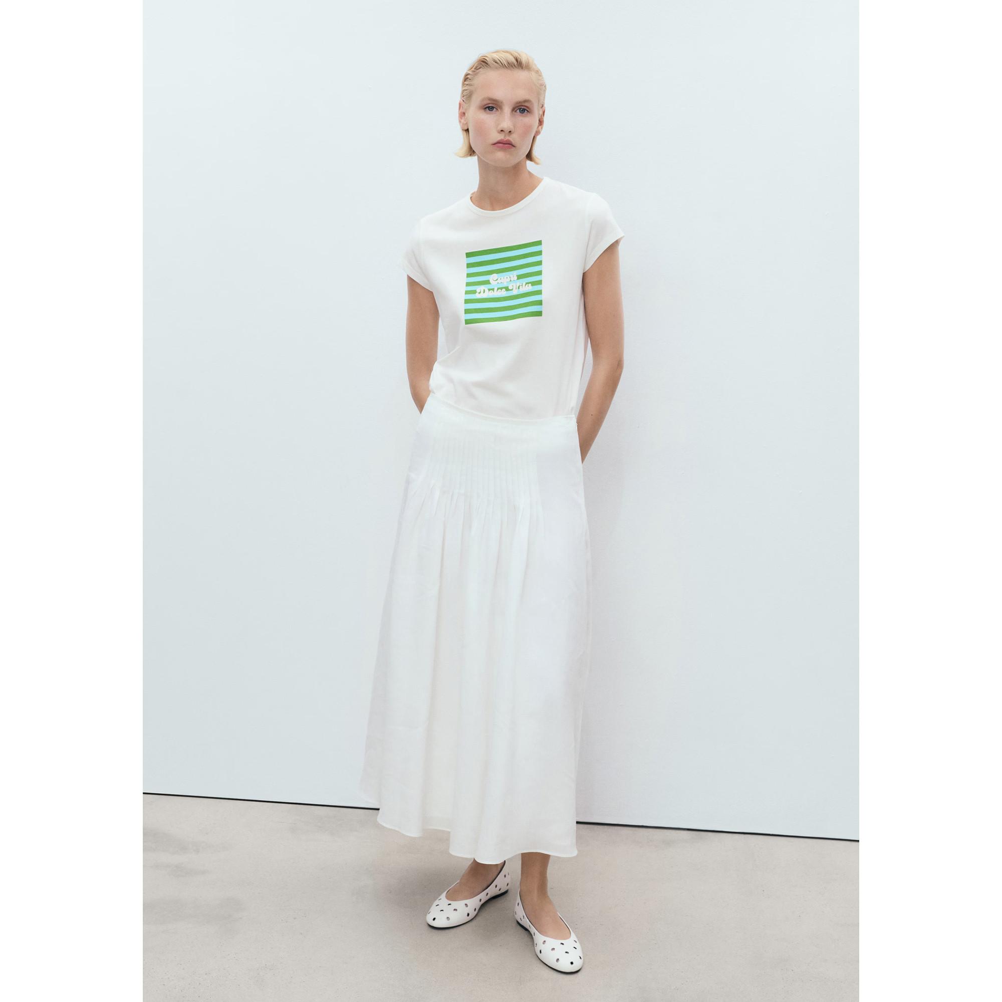 MANGO Illustra Regular Fit T-Shirt avec Imprimé Graphique  