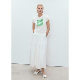 MANGO Illustra Regular Fit T-Shirt avec Imprimé Graphique  