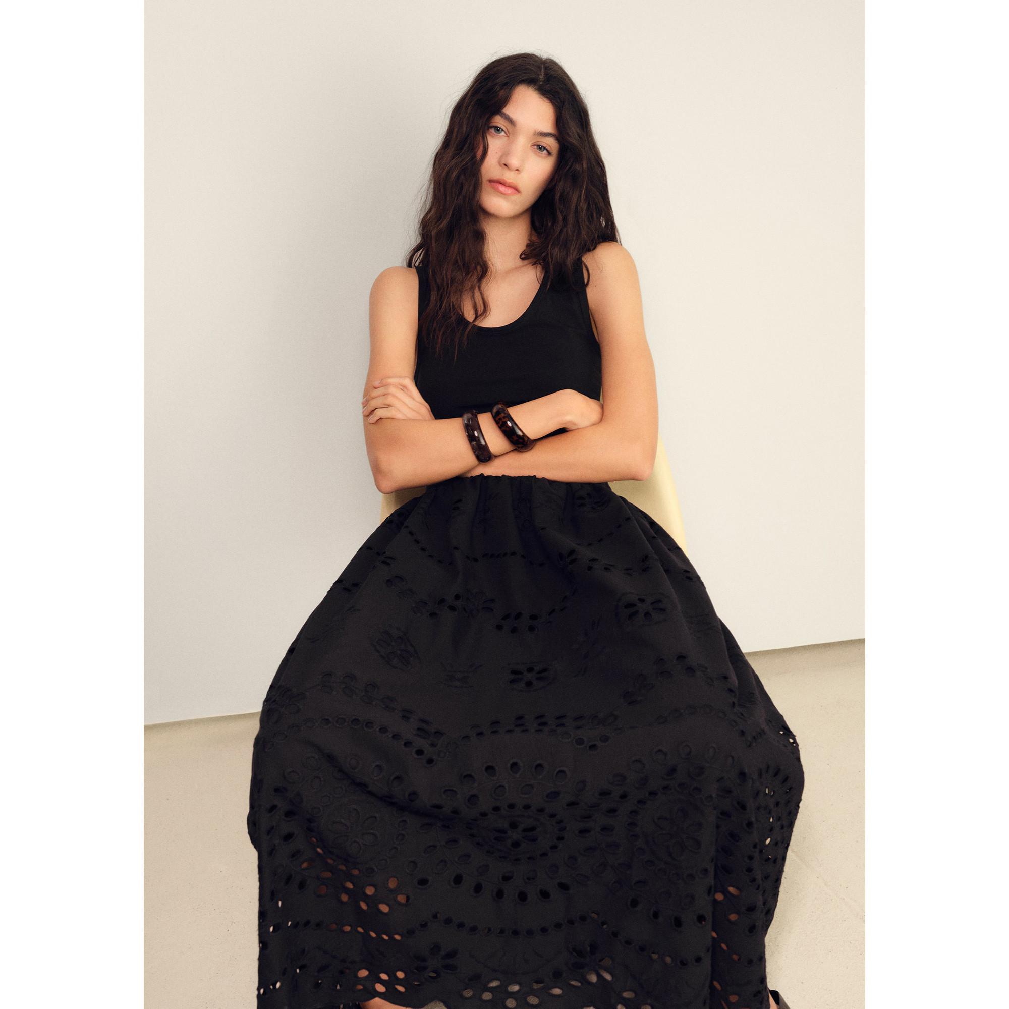 MANGO TOAD Robe Midi Sans Manches Col Rond  