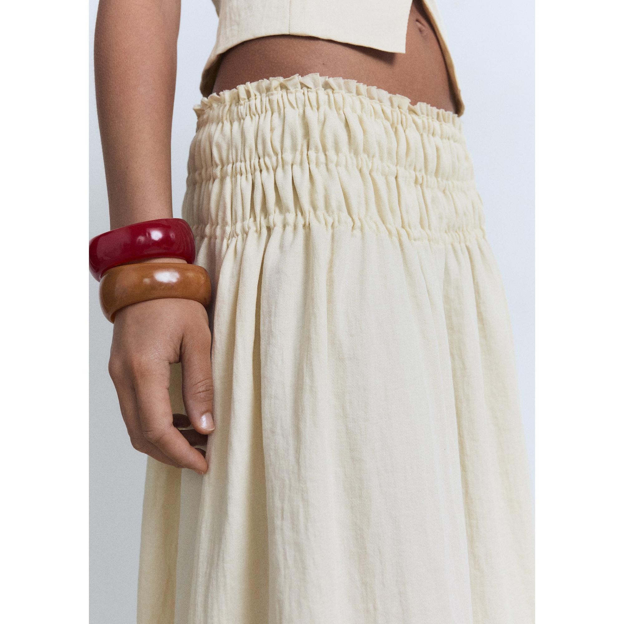 MANGO Perth Maxi Rock mit elastischem Bund  