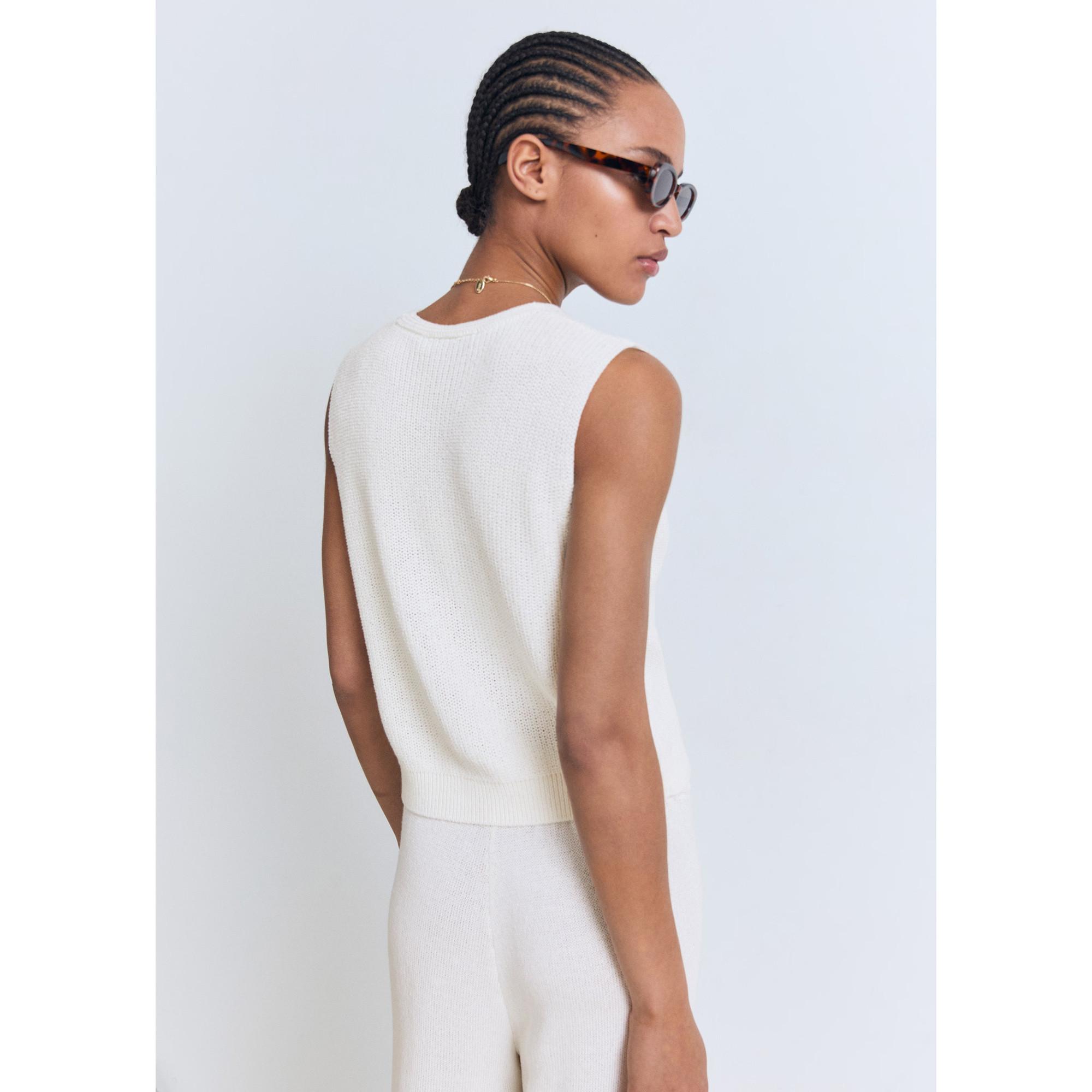 MANGO PALOMA Lochstrick Gilet  