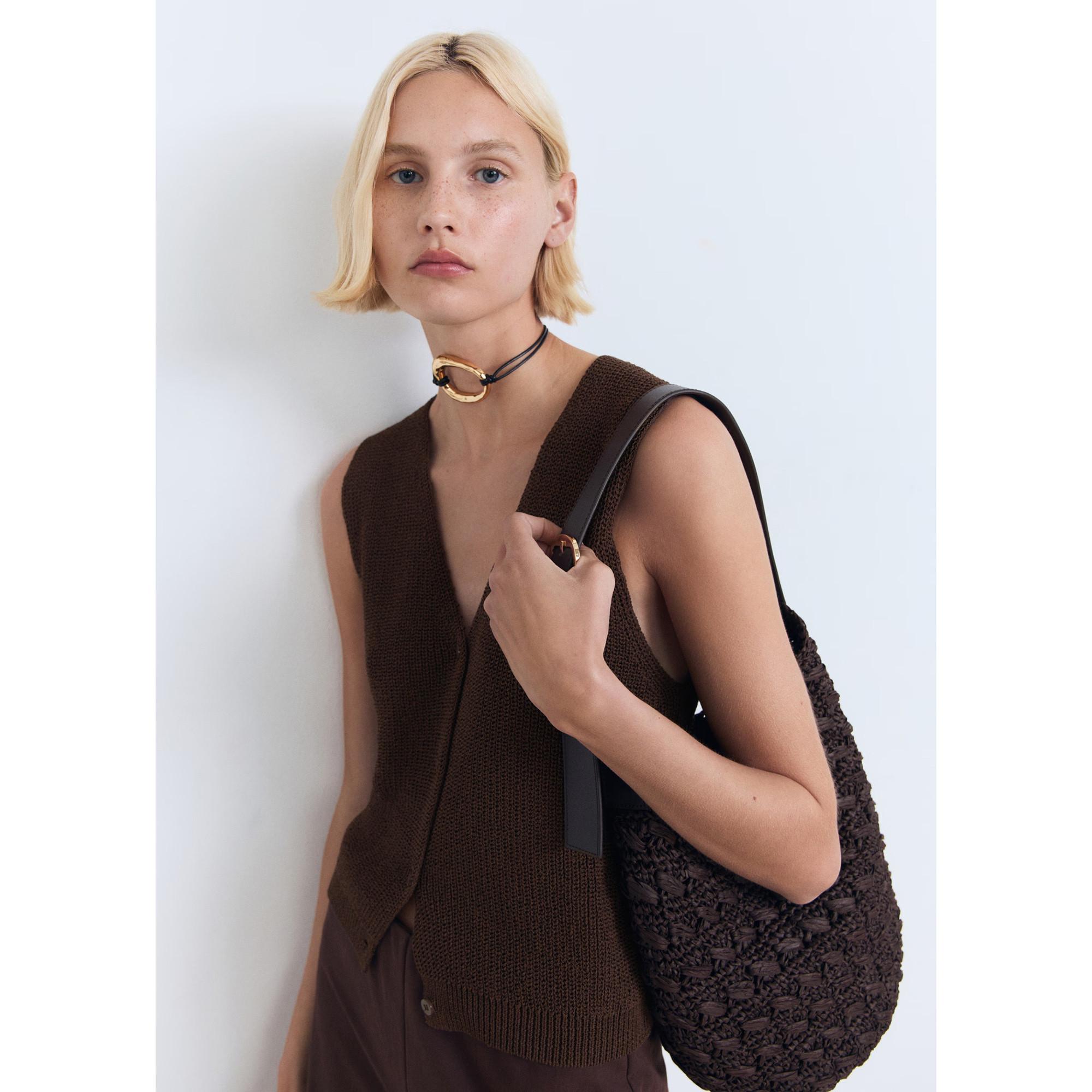 MANGO Paloma Gilet Tricoté  