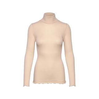 RM BY ROSEMUNDE T-shirt a costine a collo alto maniche lunghe  