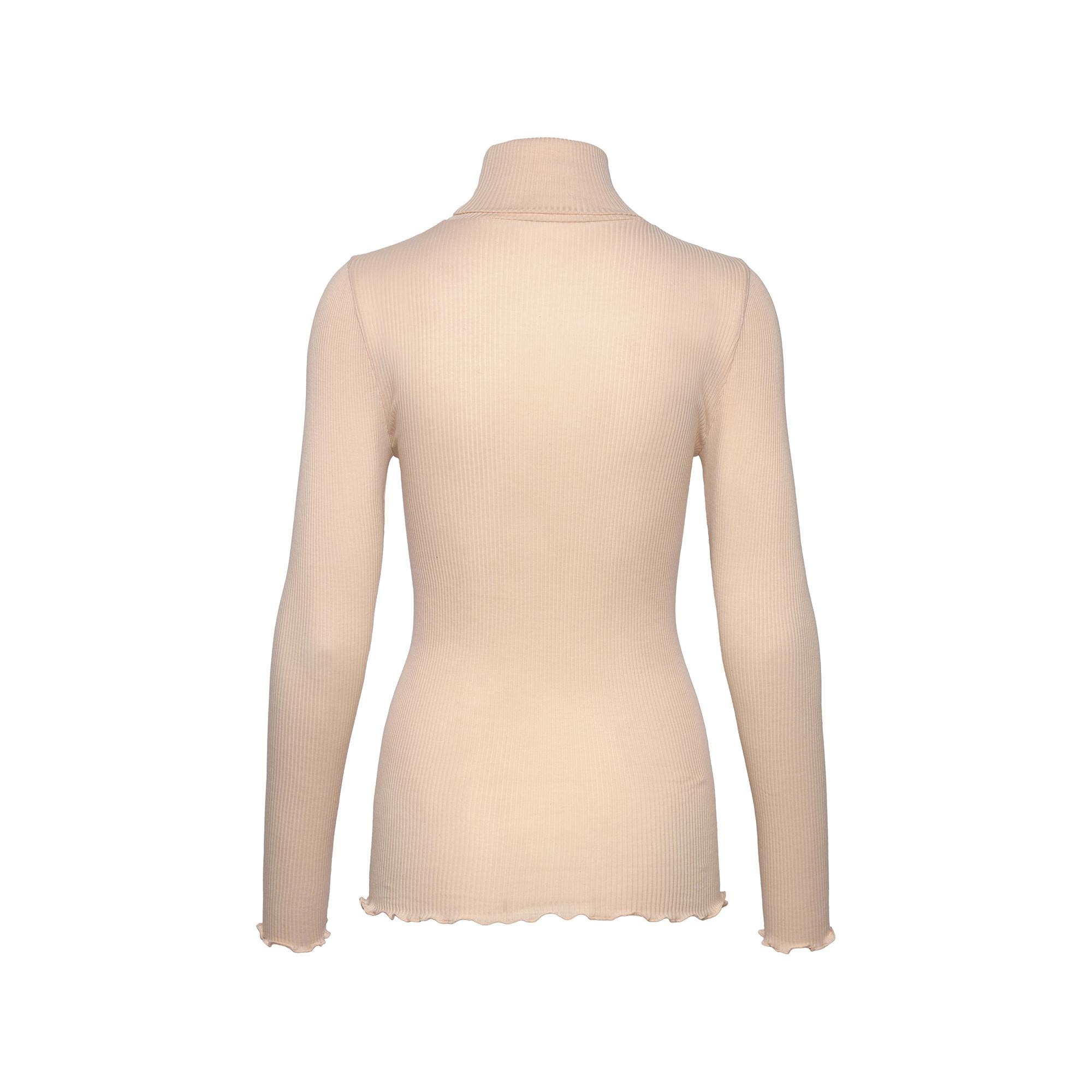 RM BY ROSEMUNDE T-shirt a costine a collo alto maniche lunghe  