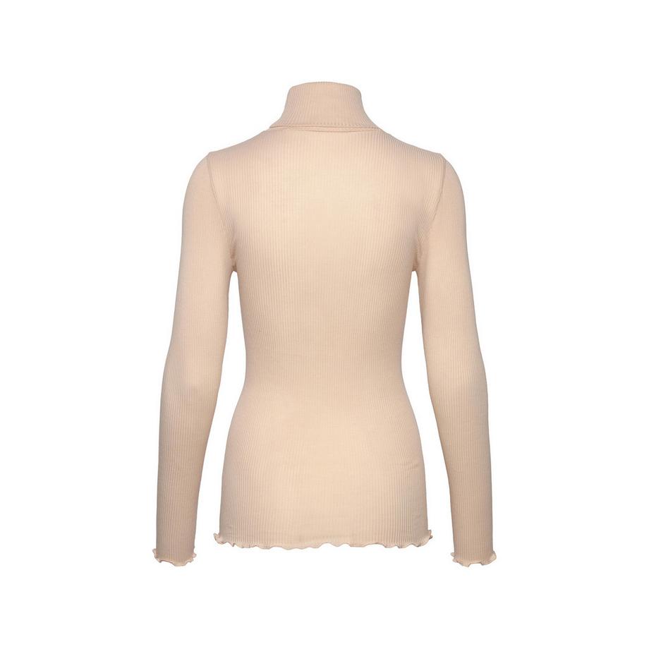 RM BY ROSEMUNDE RMWBalta T-Shirt a Costine Collo Alto Maniche Lunghe  