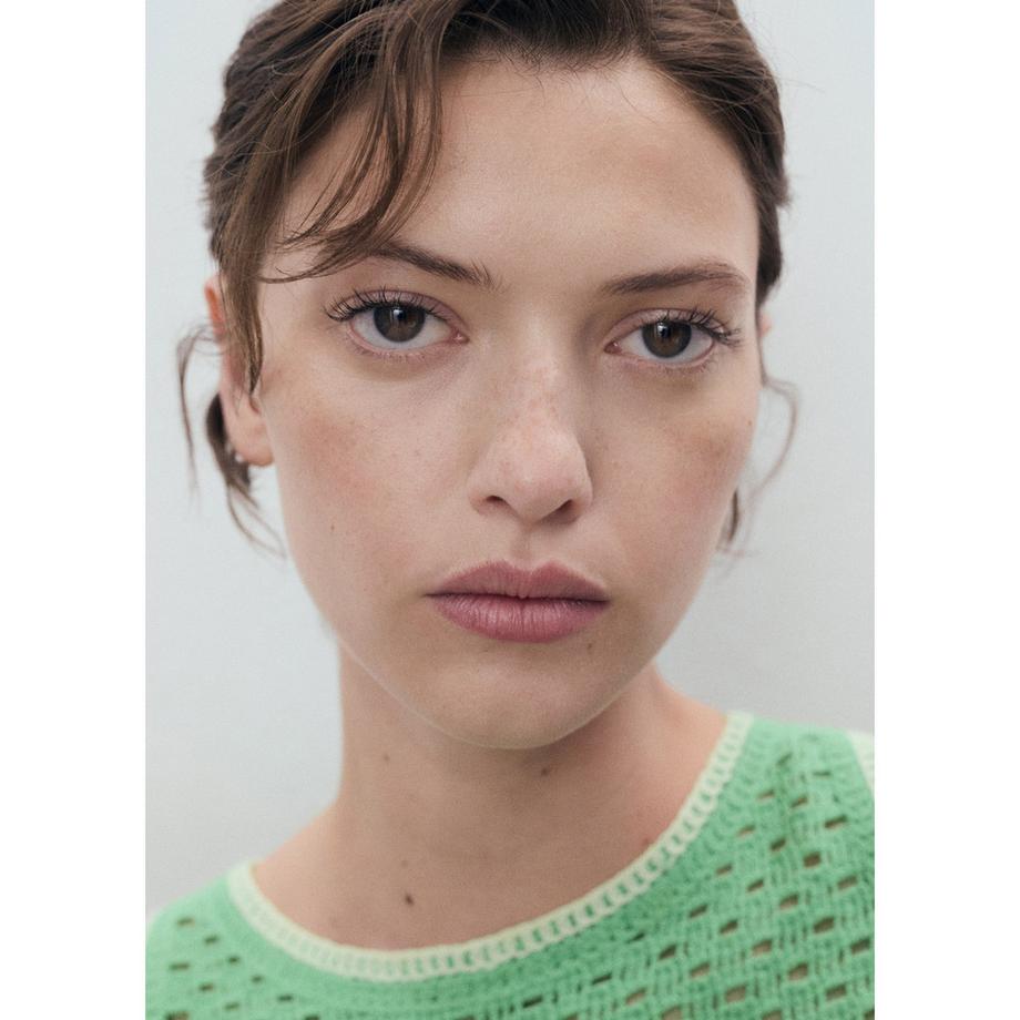 MANGO Fleur Top in Maglia all'Uncinetto  