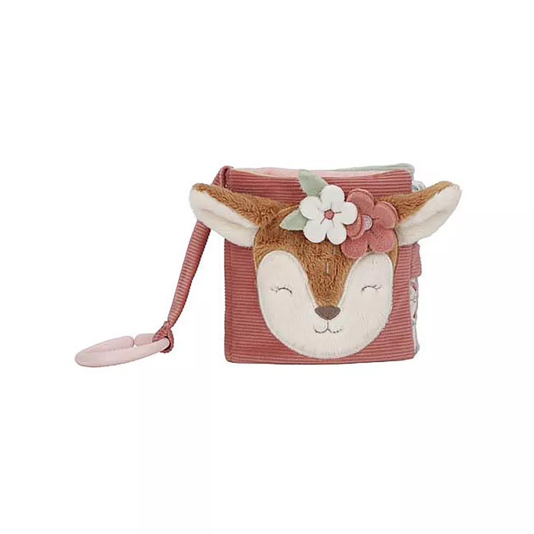 Little Dutch - Livre d'éveil en peluche, 0 m, Rose