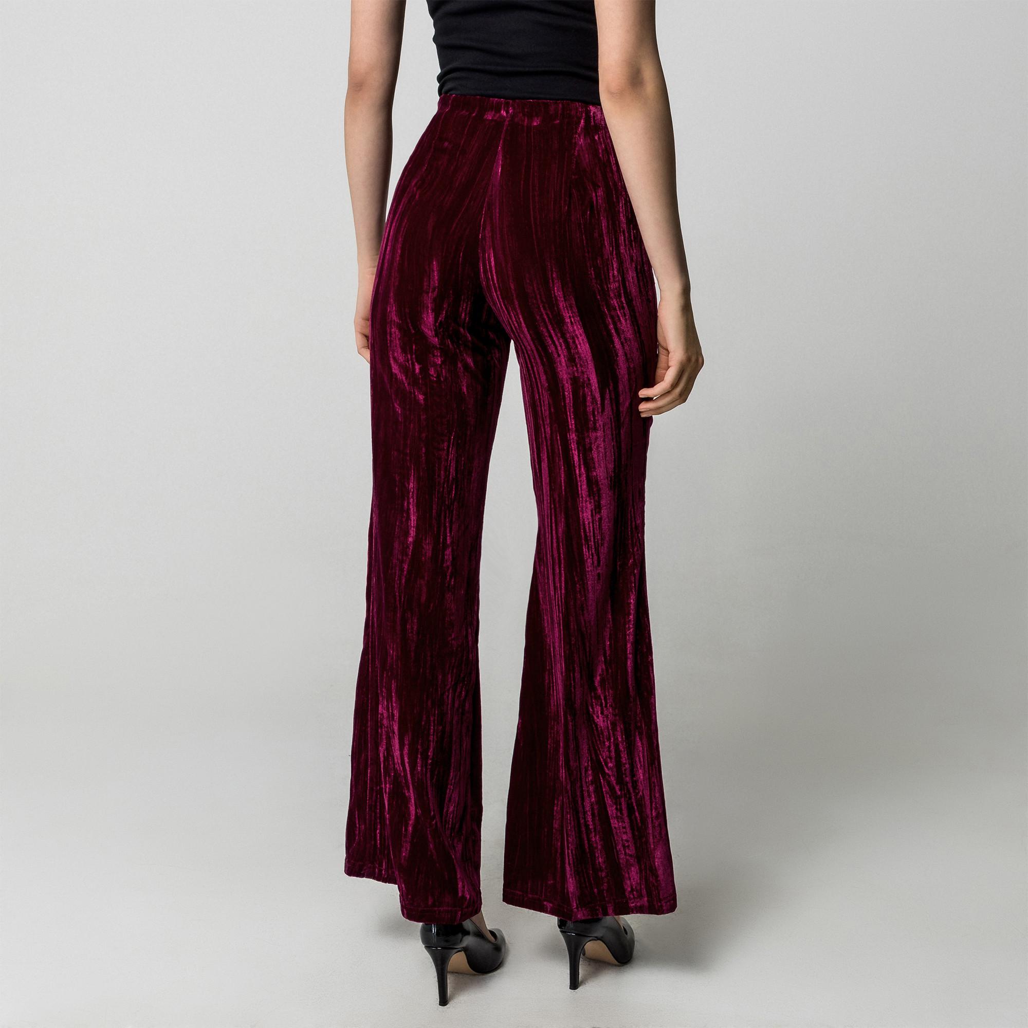 RINASCIMENTO Samt Flared Hose  