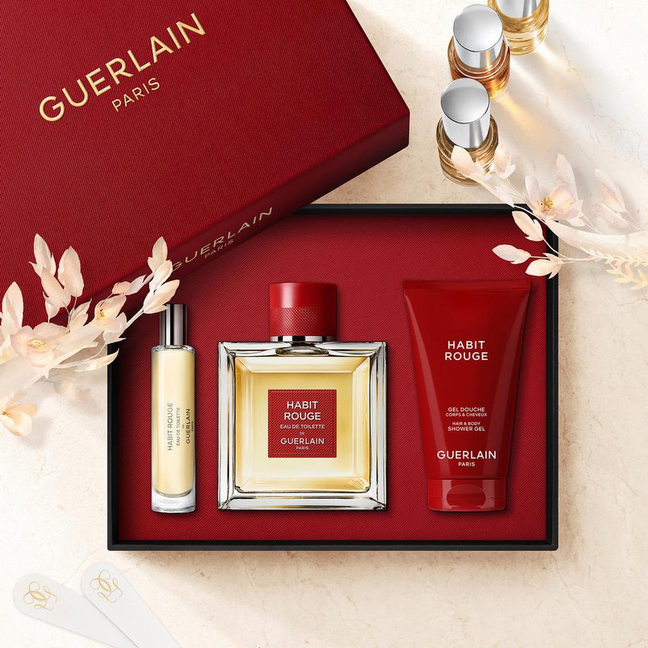 Guerlain Habit Rouge de Guerlain Paris - Eau de Toilette Gift Set  