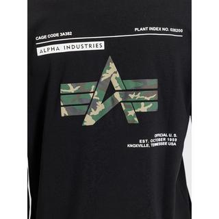 Alpha Industries Camo Label T BP T-Shirt Scollo a V  