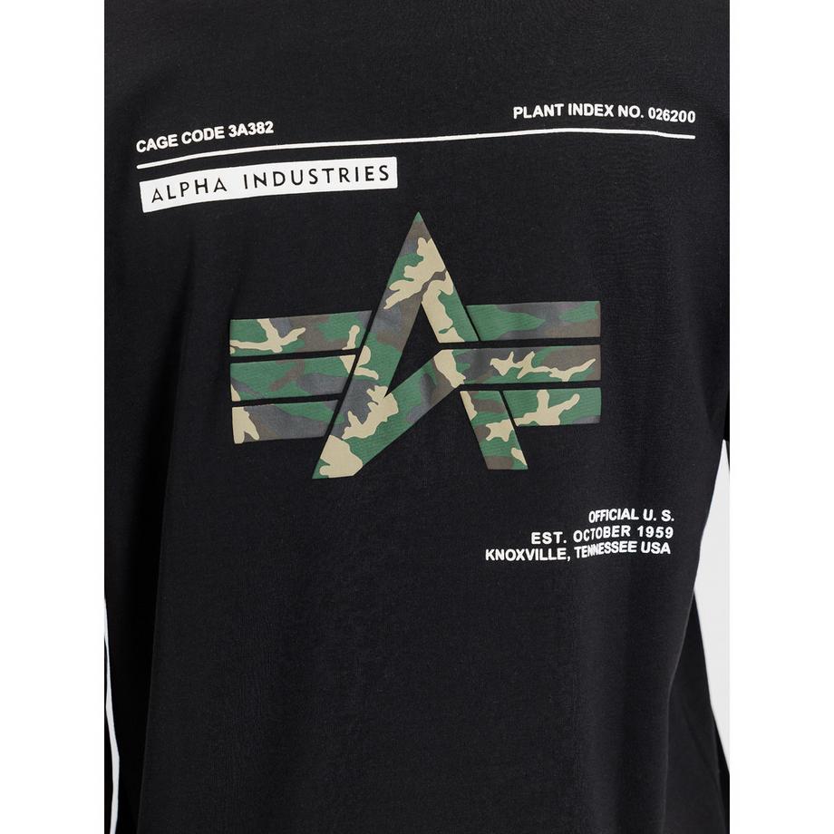 Alpha Industries Camo Label T BP V-Neck T-Shirt  