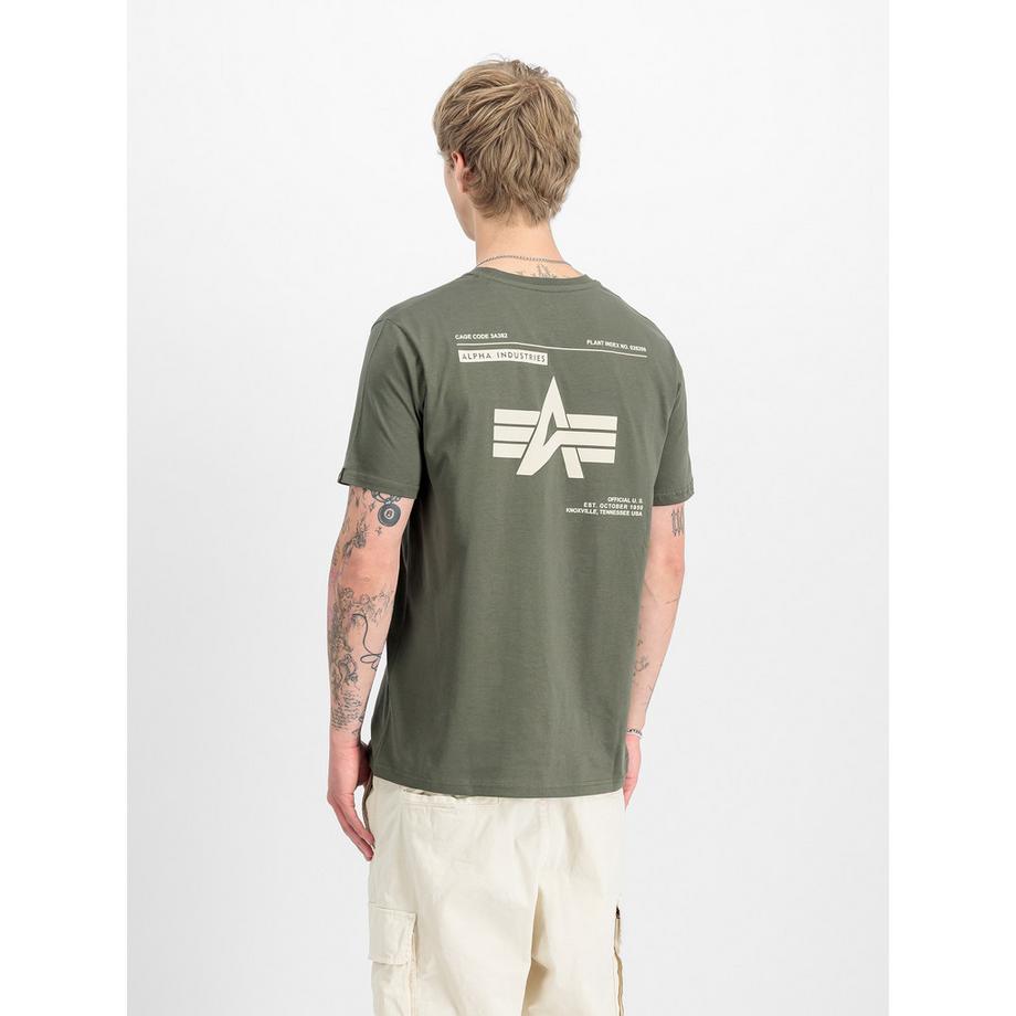Alpha Industries Label T BP T-Shirt Scollo a V  