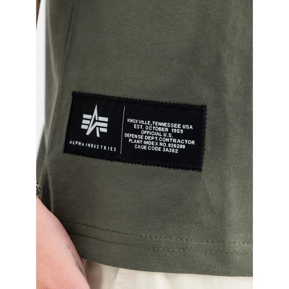 Alpha Industries Label T BP T-Shirt Scollo a V  