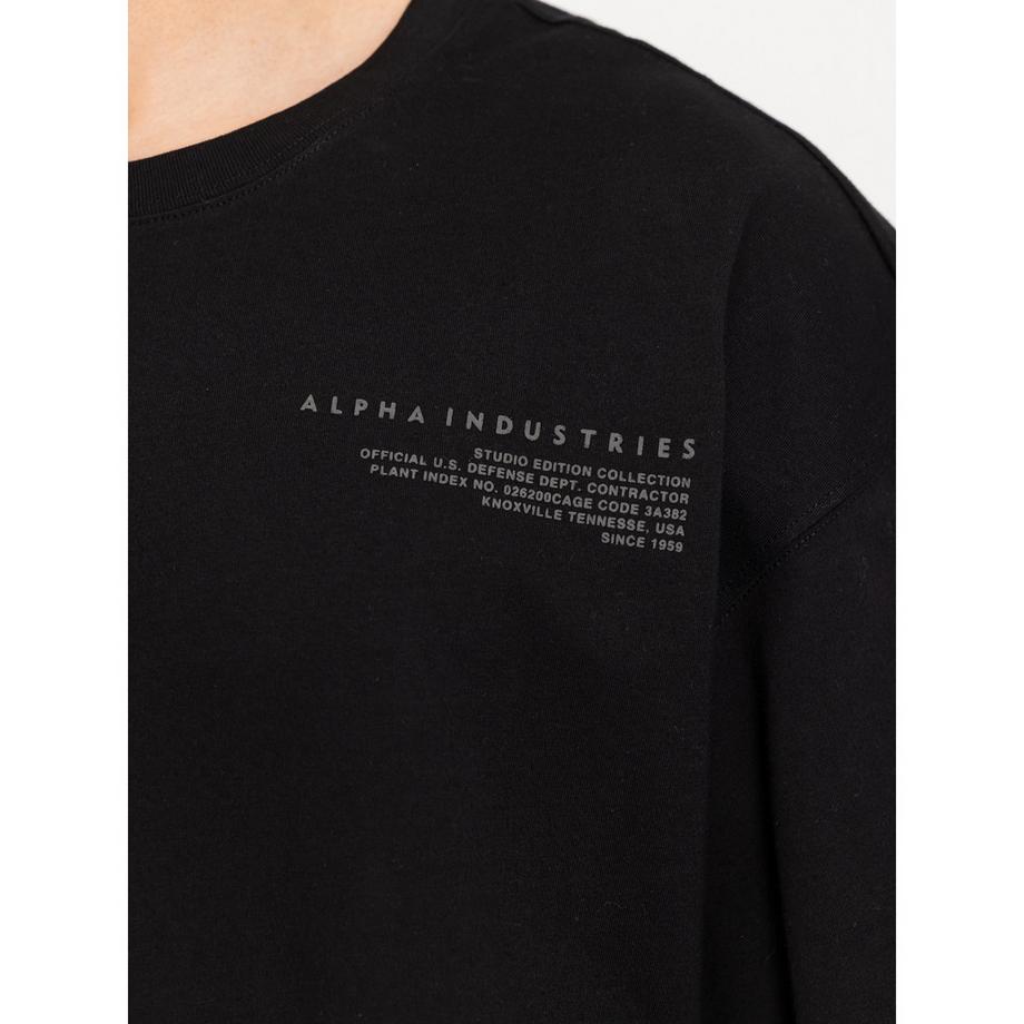 Alpha Industries World Logo Backprint T-Shirt Scollo a V  
