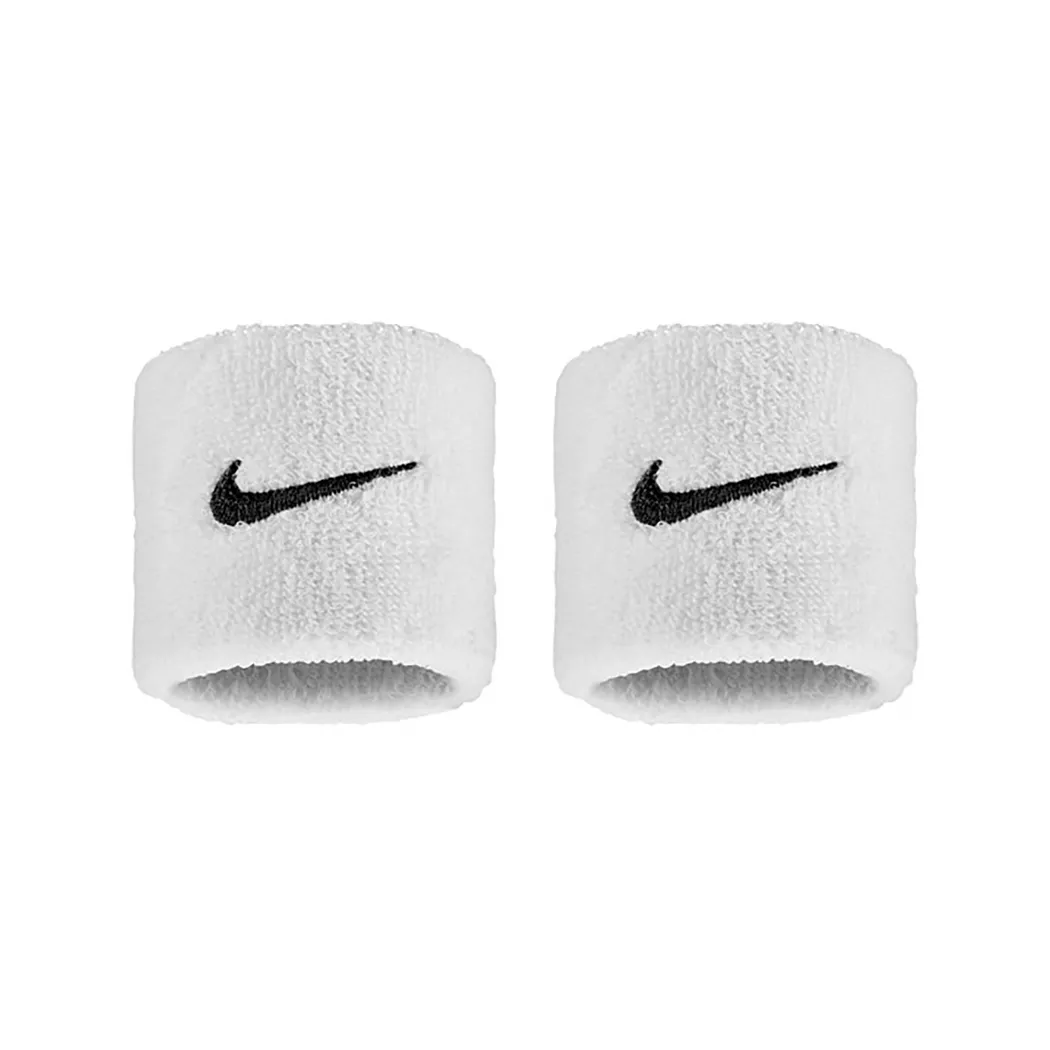 Nike Swoosh Classic Wristbands 2Pk White One Size