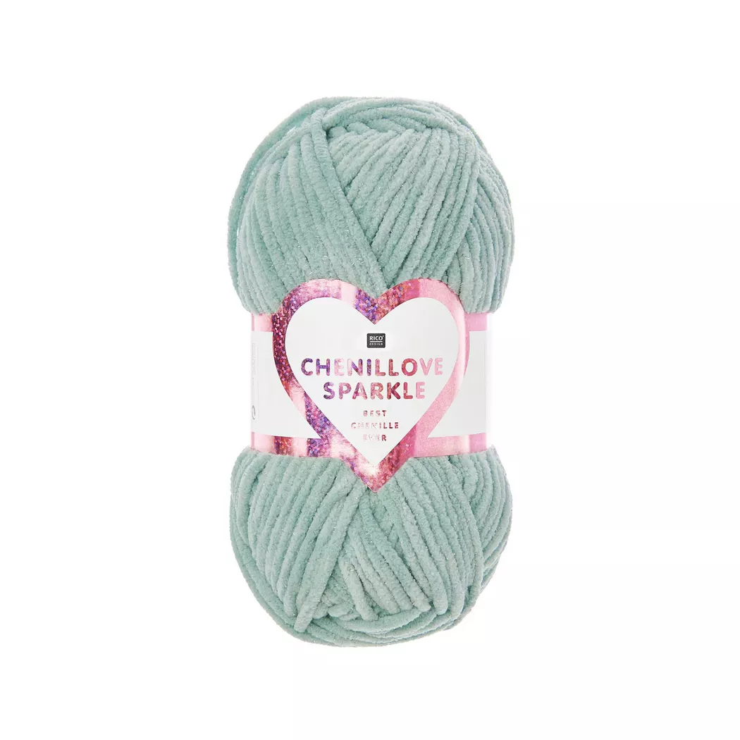 Rico Design Creative Chenillove Sparkle Aqua