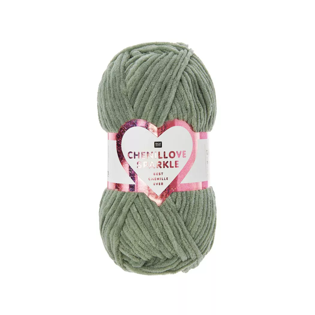 Rico Design Creative Chenillove Sparkle Salbei