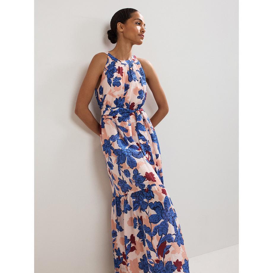 Phase Eight Halter Neck Blumen Maxi Kleid  