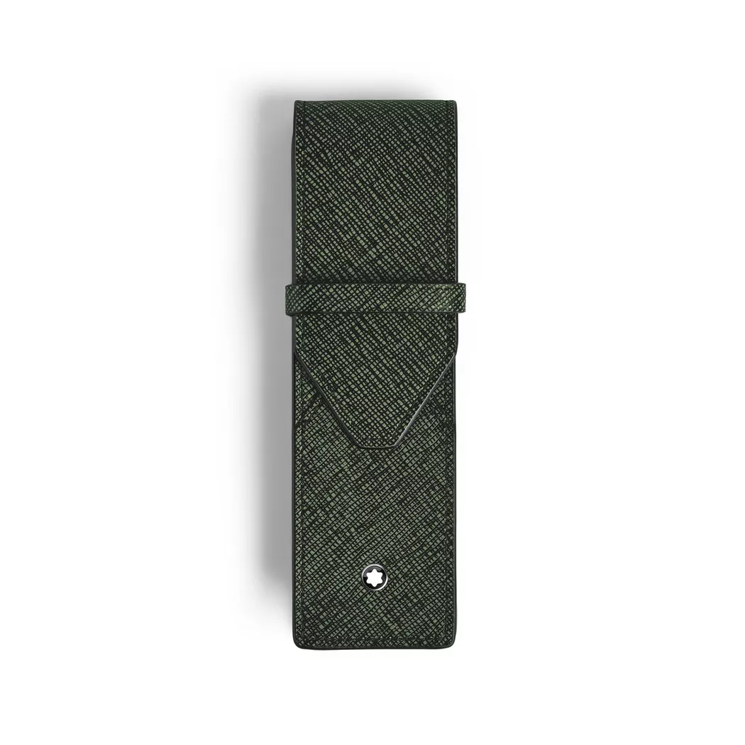 Montblanc - Etui für 2 Stifte, für Herren, Khaki, Größe 2 Stück
