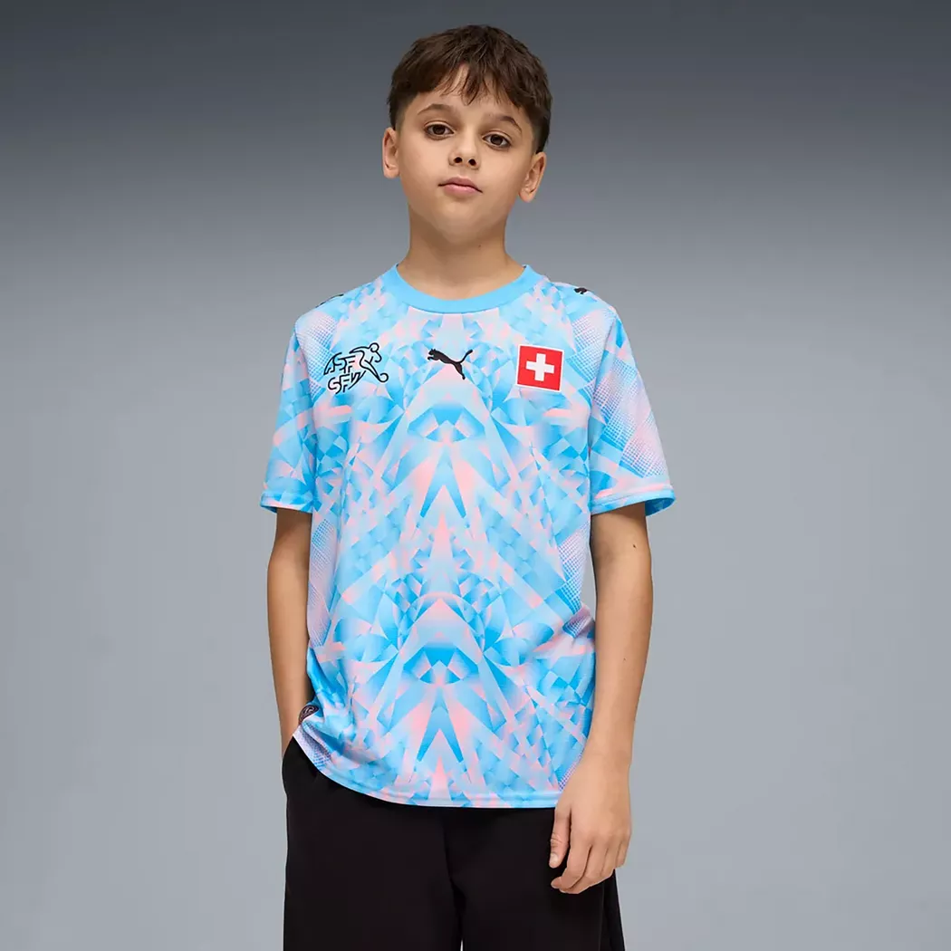 Puma - Fussball Trikot, Switzerland 26 Home Kids GK, 152, Blau