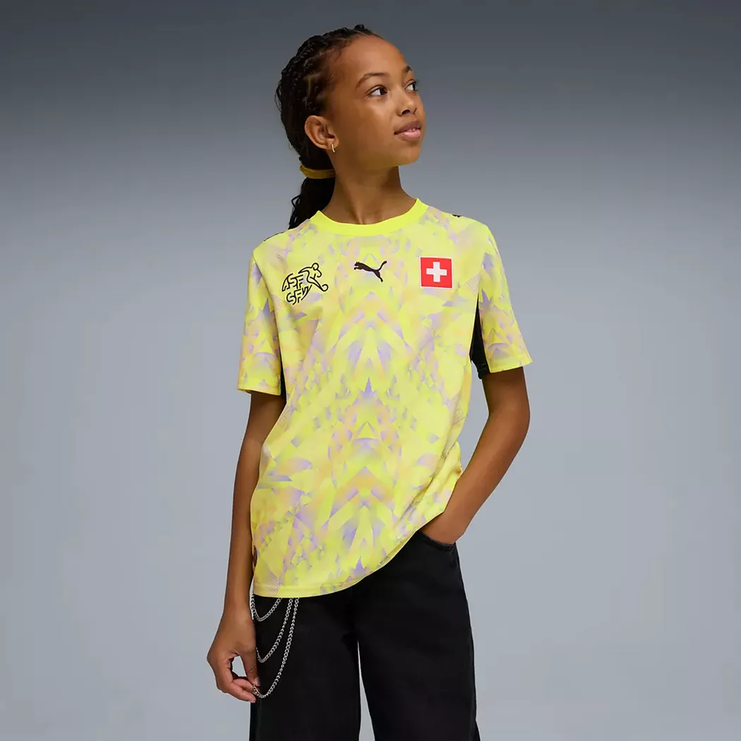 Puma Switzerland 26 Home Kids GK Yellow 176