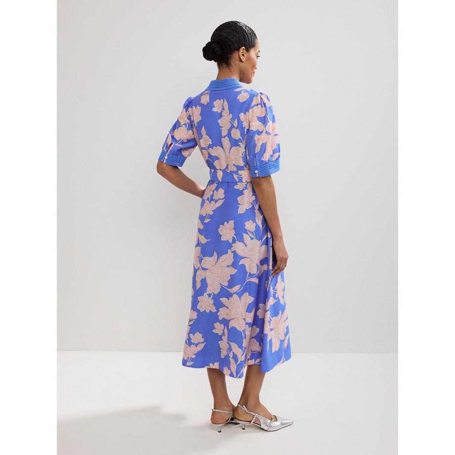 Phase Eight Geblümtes Midi Hemdblusenkleid  