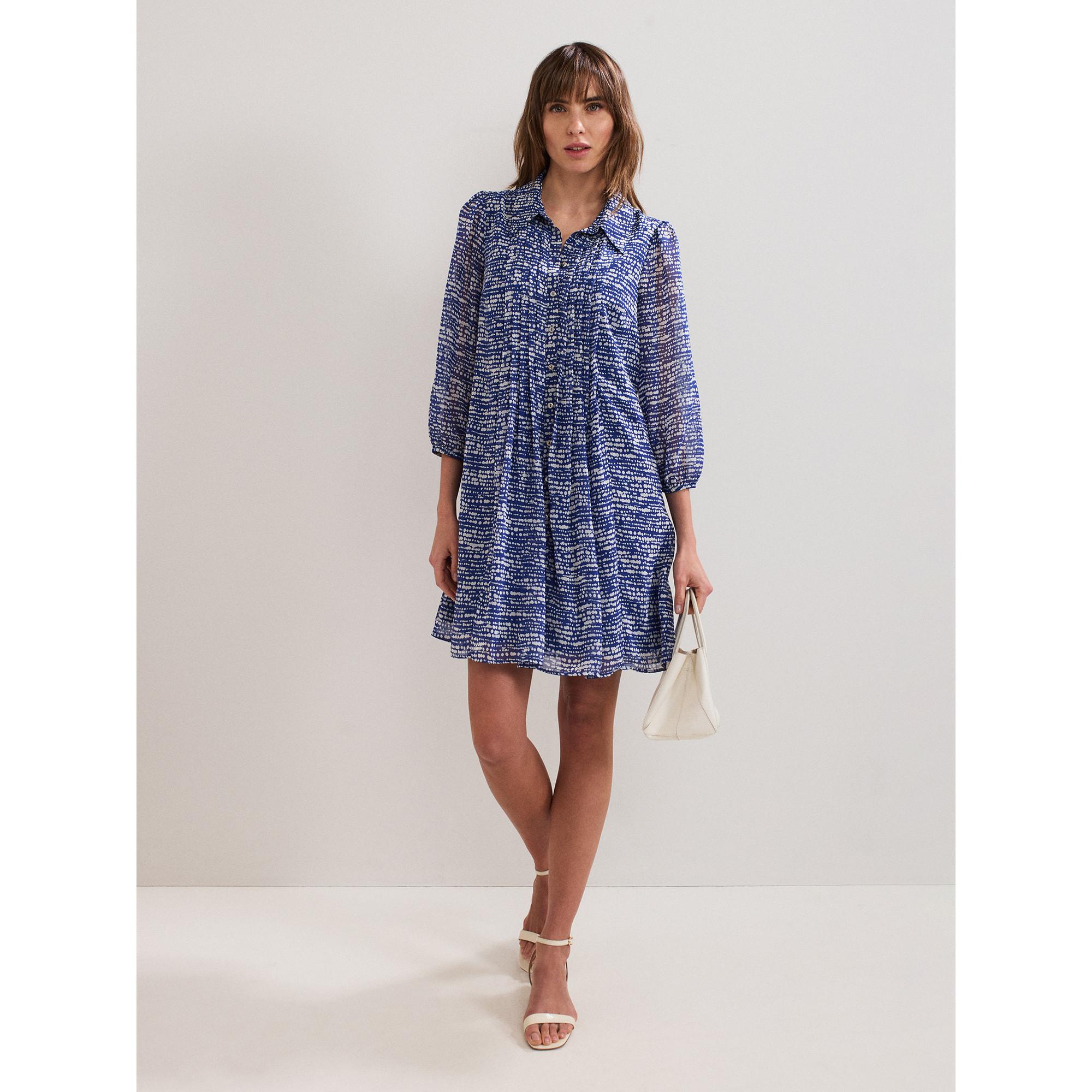 Phase Eight Bedrucktes Hemdblusenkleid  