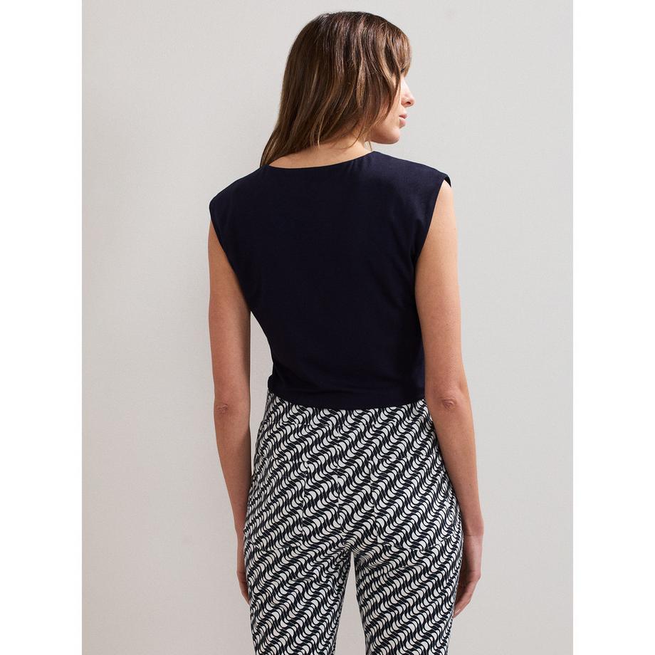 Phase Eight V-Ausschnitt gerafftes Top  