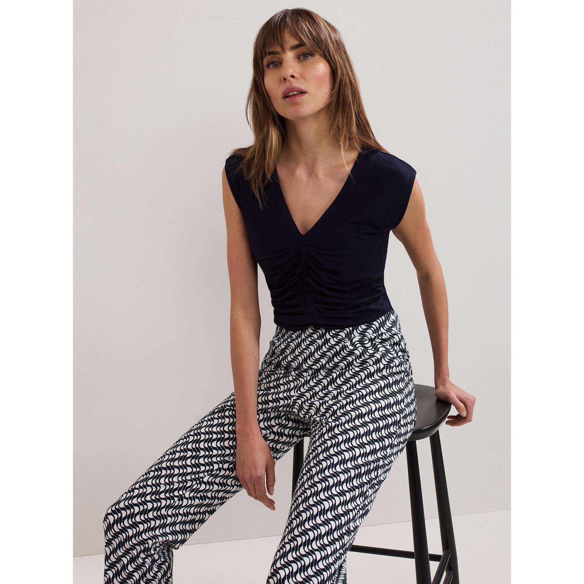 Phase Eight Top arricciato scollo a V  