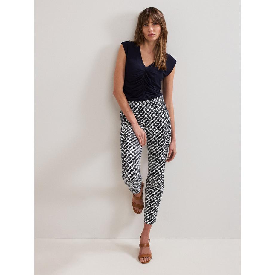 Phase Eight V-Ausschnitt gerafftes Top  