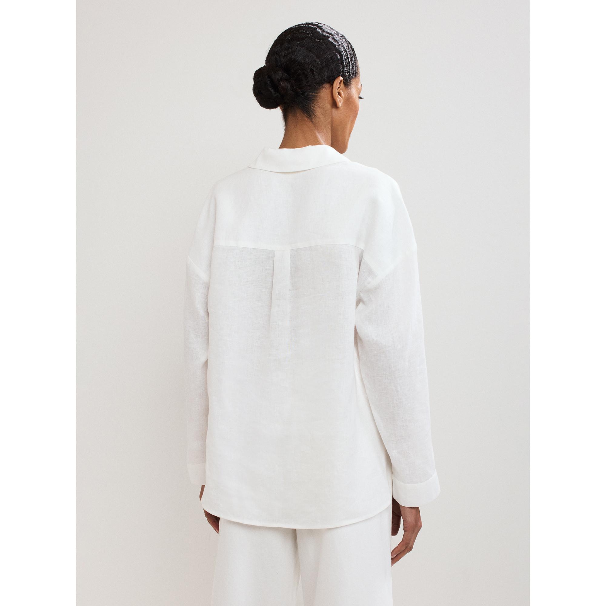 Phase Eight Chemise en lin à manches longues  