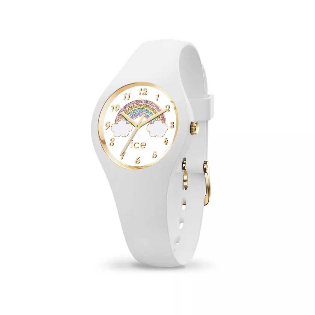 Quarzuhr ICE-WATCH "ICE fantasia - Rainbow - Extra small - 3H", weiß, Armbanduhren, Kinder, Quarzuhr, Armbanduhr, Kinderuhr, Mädchen, Regenbogen, Schulanfang, Geschenkidee