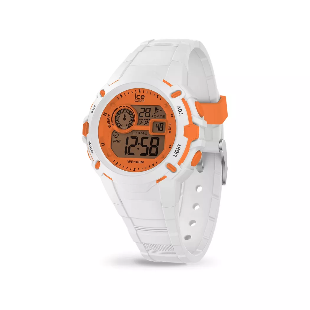 Ice-Watch 024002 Ice Digit Explorer Kids Watch White Orange 3