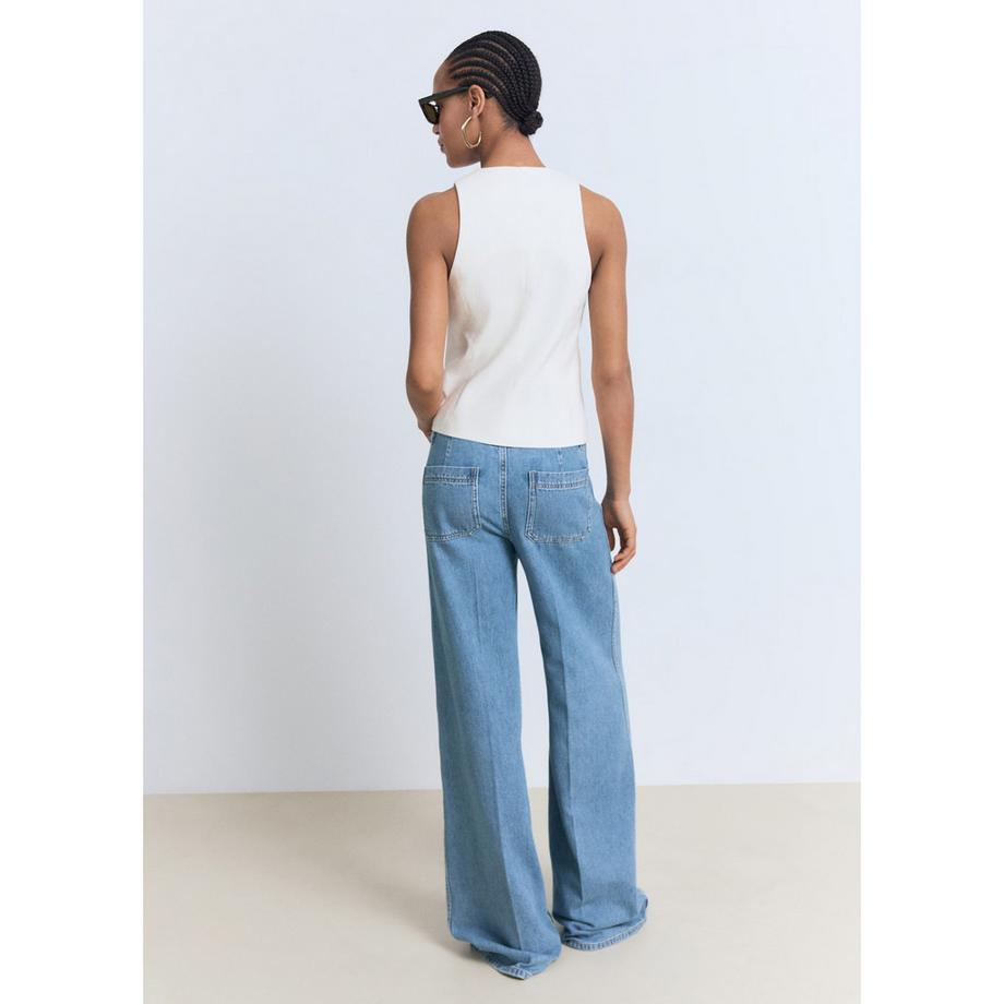 MANGO Emma Wide Leg Jeans  